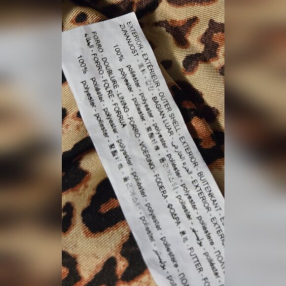 Zara Leopard Print Satin Cowl Neck Camisole Top Women’s Medium - Picture 8 of 8